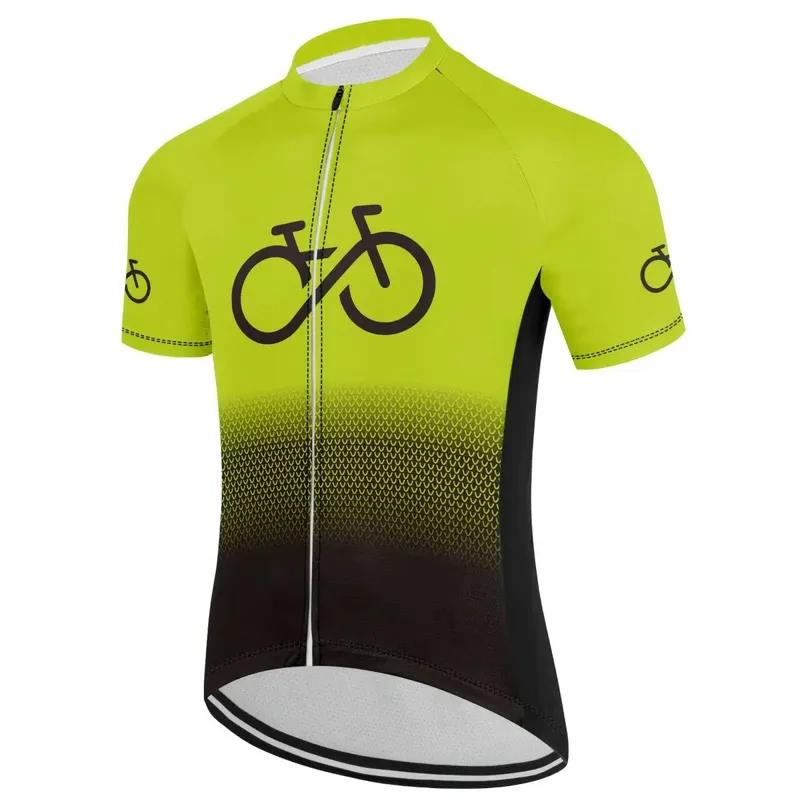 Men 2024 Cycling Jersey Bike Top MTB Bicycle Shirt Mountain Riding Clothing Short Sleeve Cyclist biking Quick Dry Breathable