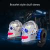 Motorcycle Speaker Skull Shape Subwoofer Bluetooth-compatible MP3 Player Waterproof Radio System Motorbike Stereo System