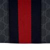 Gucci Узнаваемый старый цветочный логотип Полосатая стропа Застежка-молния Холщовая сумка-тоут Обычная мужская Черный Серый