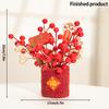 2026 Chinese Wealth Fruit Pot Decoration Chinese New Year Desktop Ornament Spring Festival Gift Decor Blessing Flower Bucket