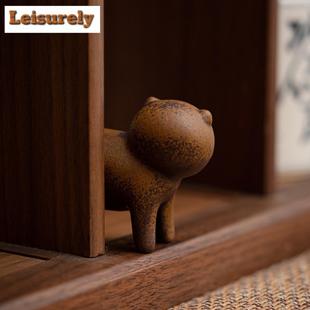 Соус Глазурованный Грубый Керамика Чайный питомец Старый Камень Грязь Жаба Чайная Фигурка Держатель Крышки Чайника Статуэтка для Чайной Церемонии Принадлежности Для Чайной Церемонии Украшения