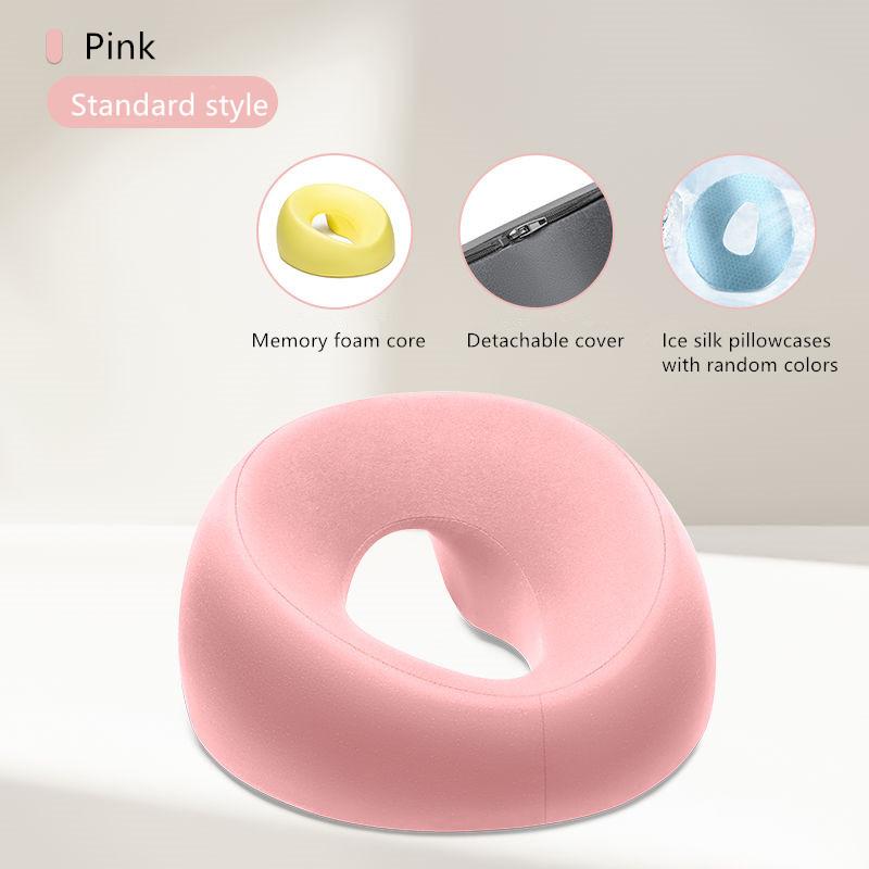Soft Face Down Pillow Ergonomics Lying Down Pillow Memory Foam Breathable Head Rest Support Spa Massage Table Chair Foam Pillow