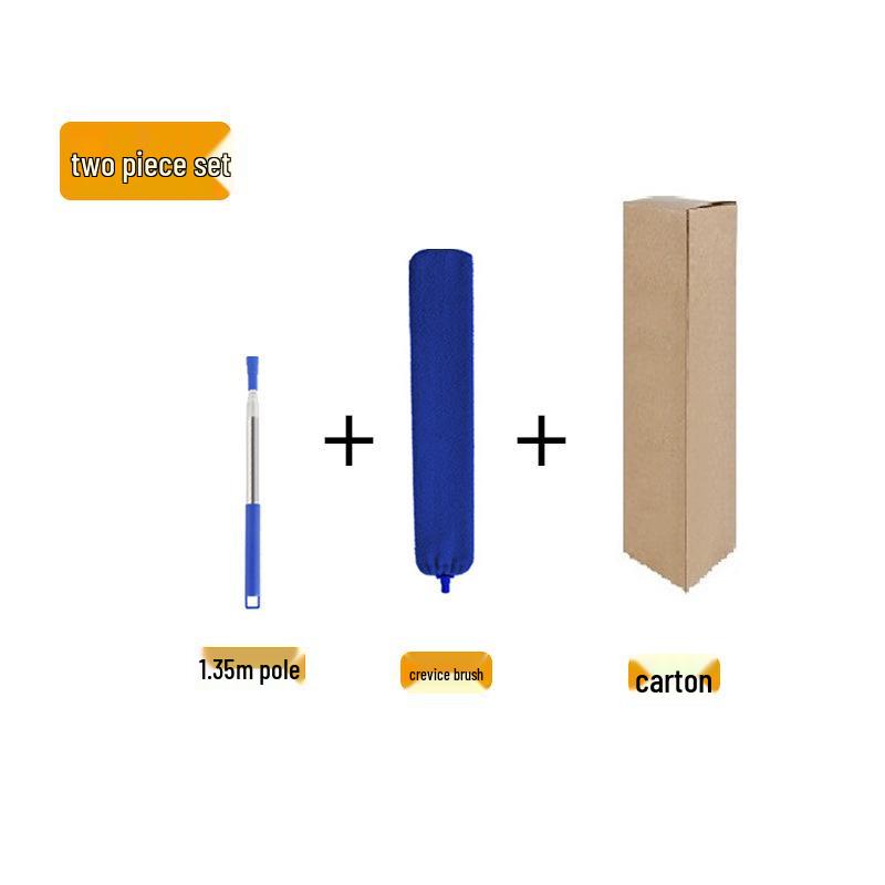 Выдвижная Удлиняемая Щетка для Щелей и Пыльник для Крыши - Инструмент для Уборки Дома для Удаления Пыли Под Кроватями и Другое