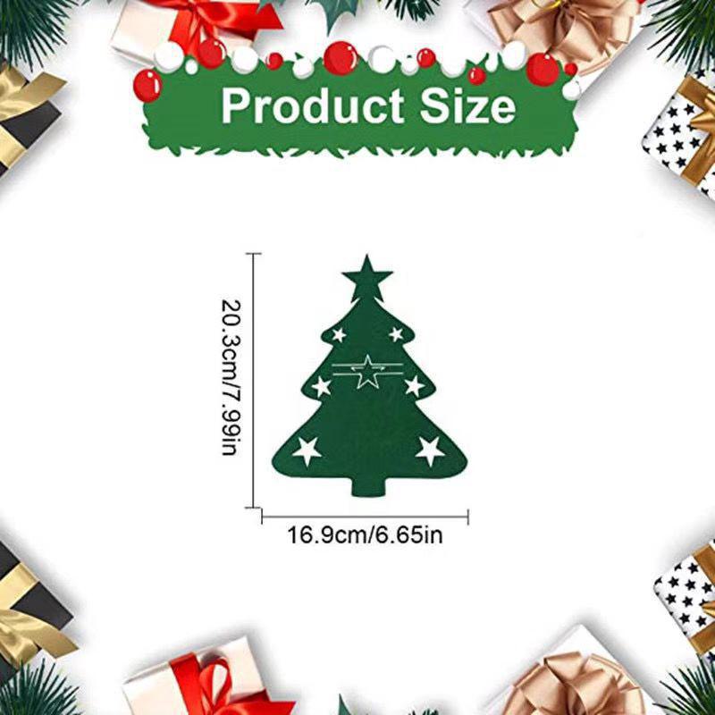 Подставка для столовых приборов из фетра на Рождество - Декор стола