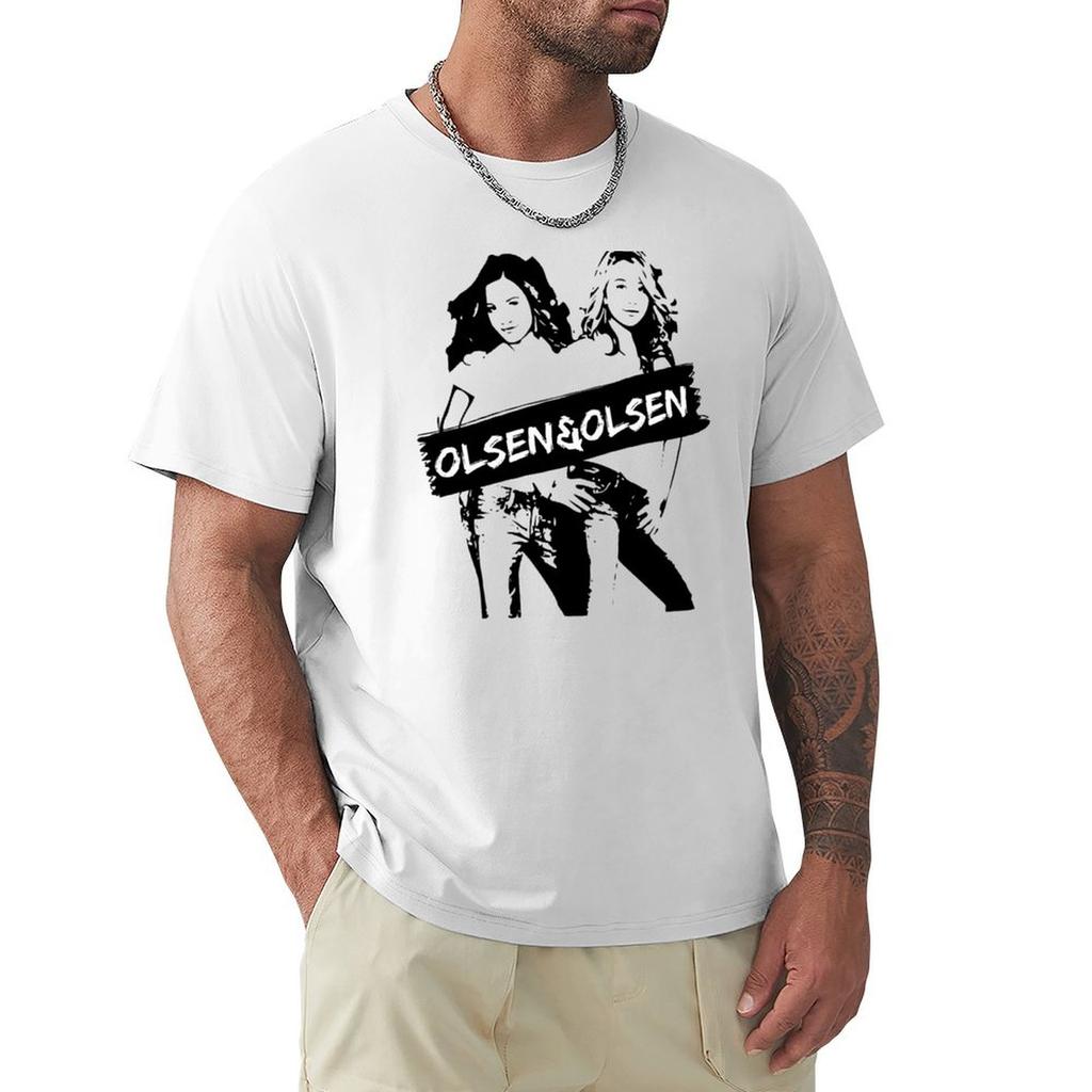 Olsen Olsen Vintage Tshirt Casual All Match Tee Shirt For Unisex