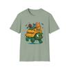 Unisex Softstyle T-Shirt Surreal Turtle Taxi Whimsical Critters Cartoon
