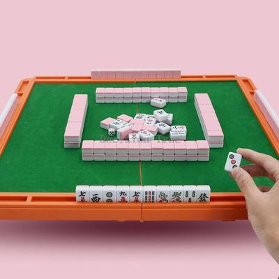 Дорожный Портативный Мини Маджонг Складной Деревянный Столик для Игры Милый Мини Маджонг для Игры Руками Интересная Игра для Снятия Стресса