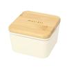 Ланч-бокс Masakazu Antibacterial Lunch Box 2 Tiers Matratt Square Nest Lunch 10 x 10 x 11 см, уголь