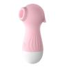 Women Massage Machine Seahorse Shaped Tongue Suction Strong Vibration Female Massager Wand Pink