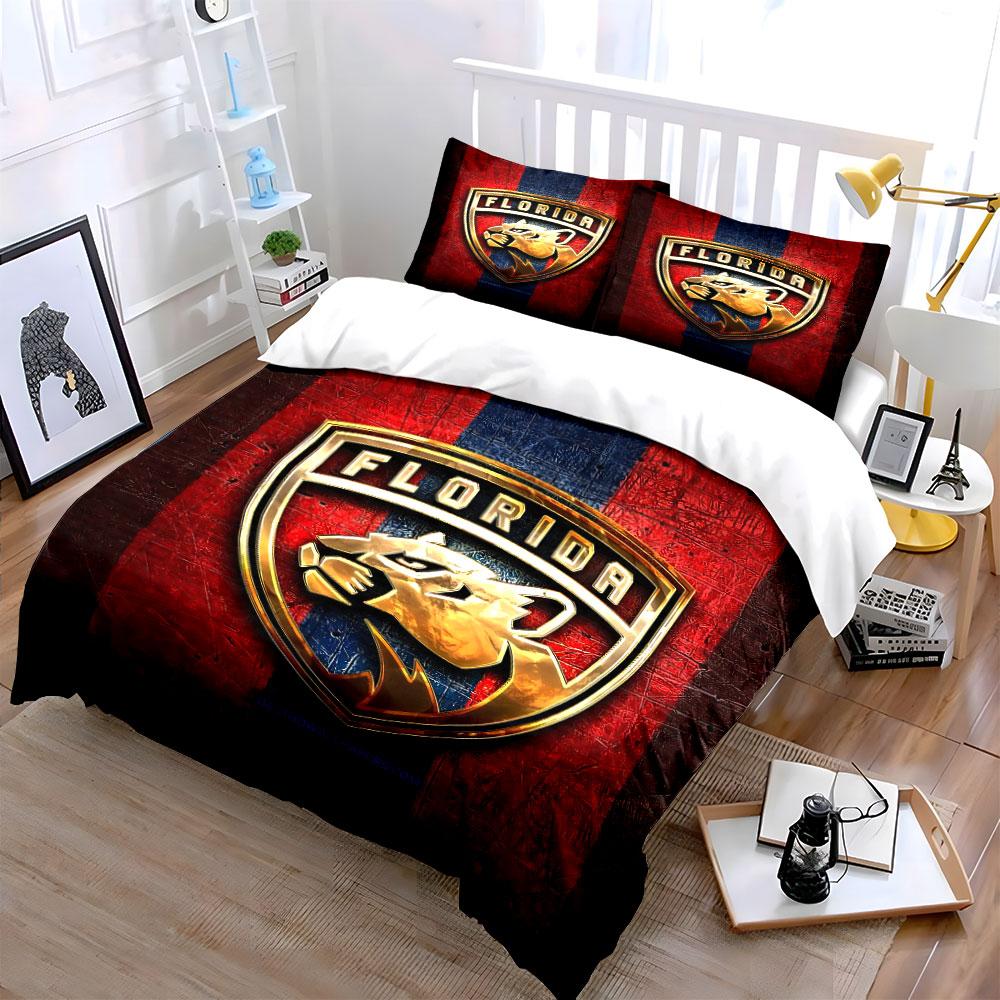 Florida Panther Logo Bedding Bedding Duvet Cover Set Duvet Cover Pillowcases (1 * Duvet Cover 2 * Pillowcases, without duvet insert)