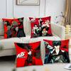 P-Persona 5 Role Playing Game Pillow Case Square Pillow Bedroom Sofa Leisure ComfortCushionCar Living Room Home Decoration 40X40