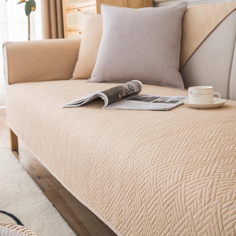 Всесезонная универсальная противоскользящая подушка для дивана Nordic Simple Seat Cushion Современный однотонный летний кожаный чехол для дивана