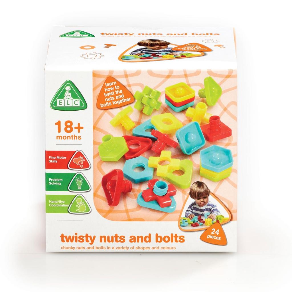 Early Learning Centre Nut and Bolt Screw Educational Authentic Toy, Screwdriver, Play, Toy, 200568,