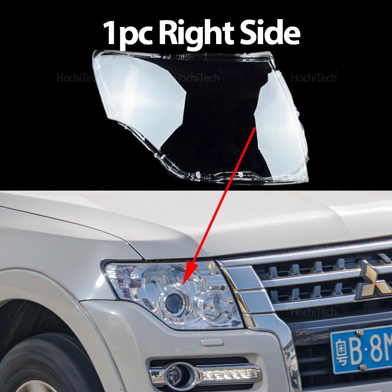 1 пара накладка на переднюю фару для Mitsubishi Pajero V87 V93 V97 2007-2020 Прозрачный абажур для фар автомобиля Защитная крышка
