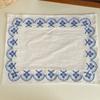 Pure Cotton Retro Embroidery Meal Mat 29*37cm Square Table Napkin Convenient Exquisite Desktop Decoration Mat Food Photography