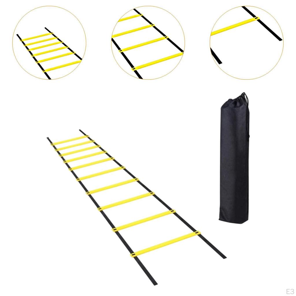 Agility Ladder Foldable Flexible Rugby Portable Outdoor Sports Jumping Hurdles Workout Stairs