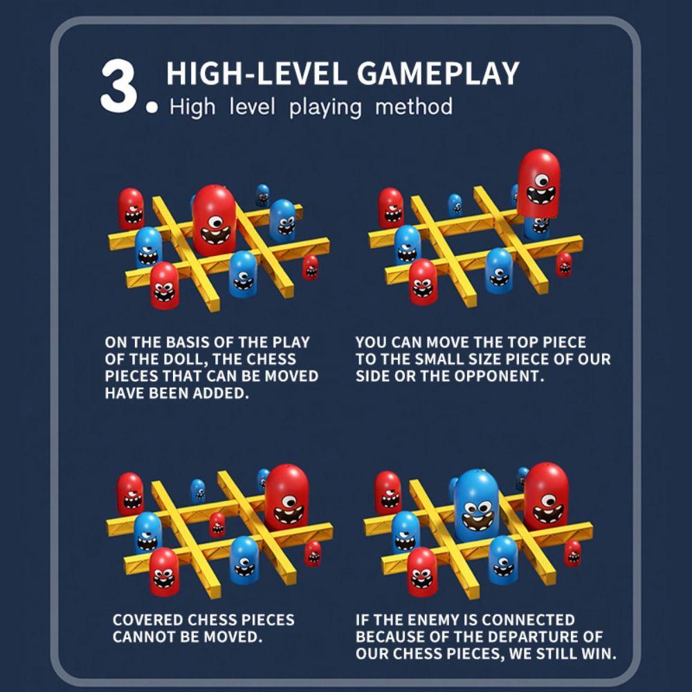 Board Game Big Eat Small Gobble Board Toys Parent-Child Noughts And Crosses Toy  Friends