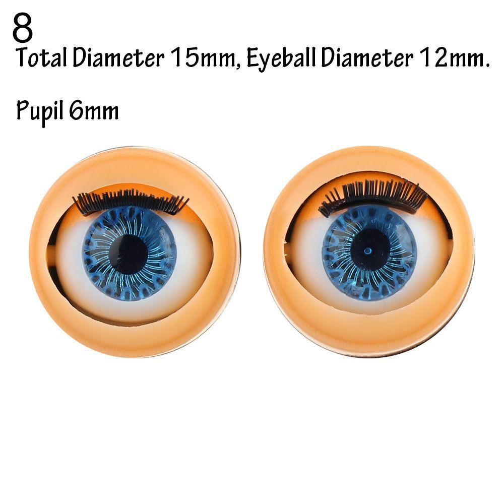 Аксессуары для кукольных глаз Моделирование активного глазного яблока с ресницами Кукольные вращающиеся глазные яблоки своими руками Кукольные глаза