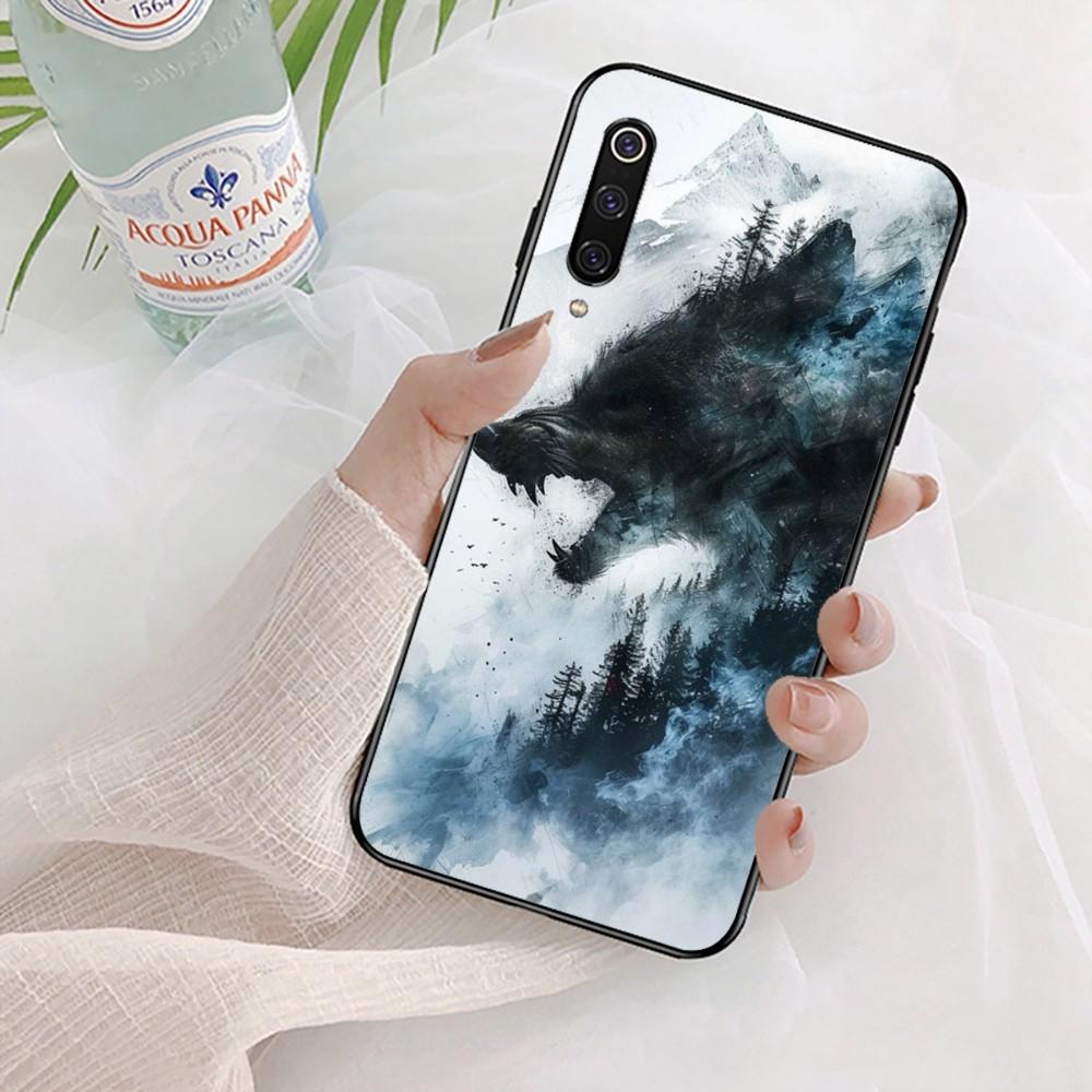 Чехол для телефона Животное Волк Воет для Xiaomi Mi 5X 8 9 10 11 12 Lite Pro 10T PocoX3pro PocoM3 Note 10 Pro Lite