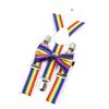 New Design Parent-Child Musical Suspender Set Include Stave Rainbow Bowtie For Party Dress Shirt Daily Wear Accessory Gift