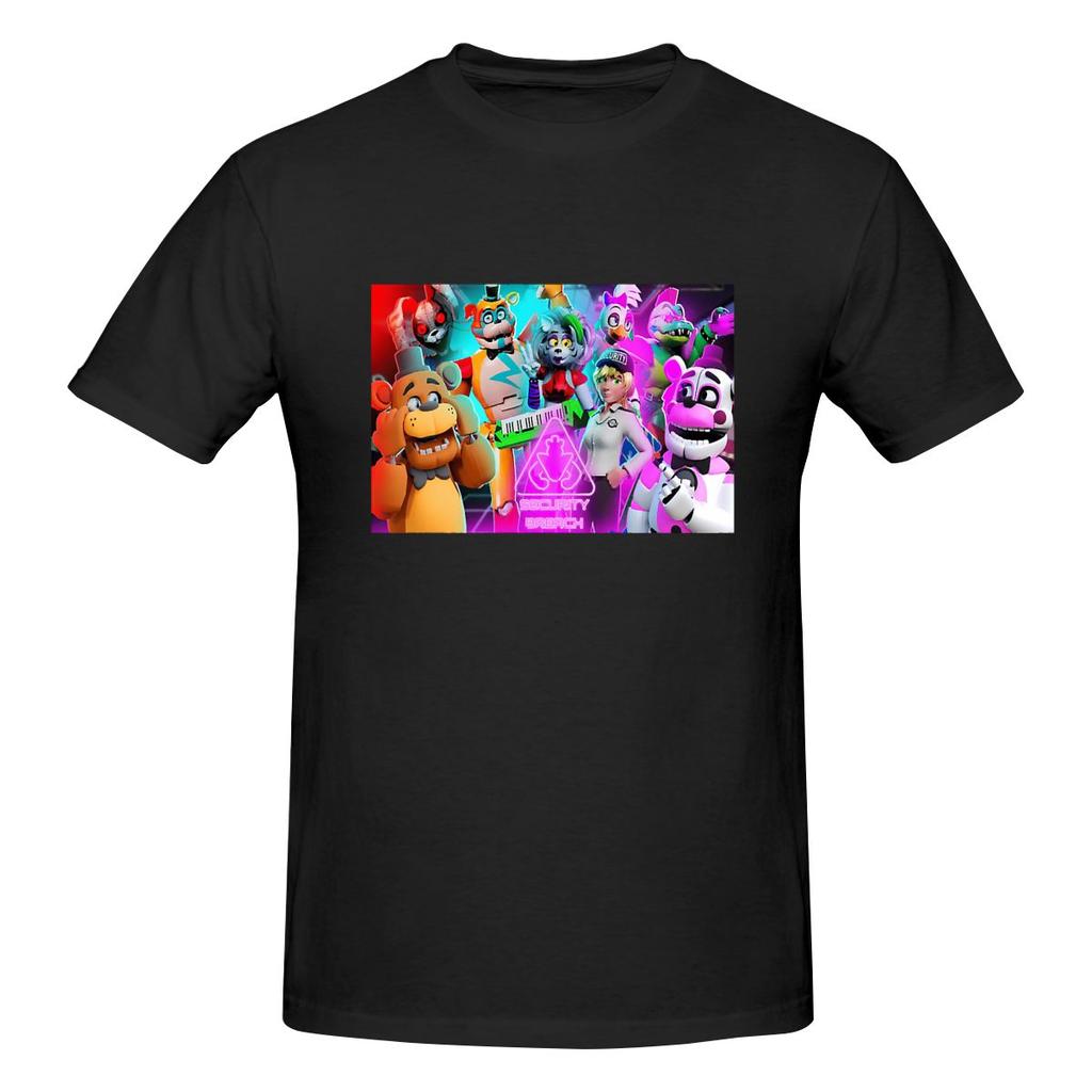Смешная унисекс футболка FNAF 1 с принтом, свободный и приталенный крой, женские футболки