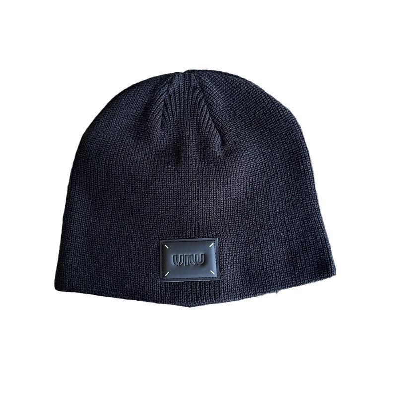 Solid Trendy Color High Top Wool Hat Letter Pattern Youth Streetwear Season Cold