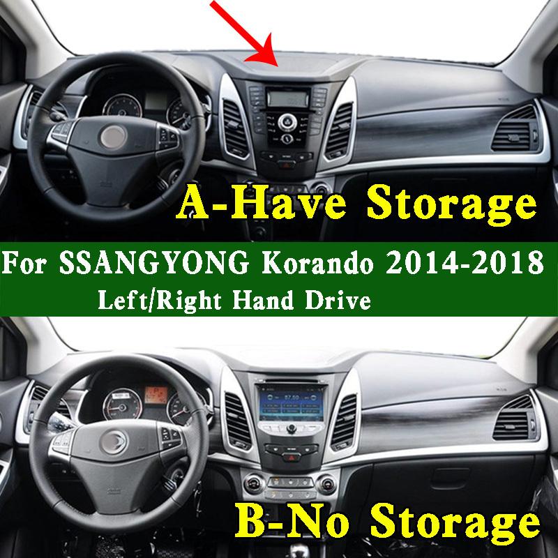 Для SSANGYONG Korando C CK 2014-2018 Коврик на панель приборов Накладка на приборную панель Защитная подкладка панели приборов Коврик на приборную панель Защита от грязи Декоративный элемент