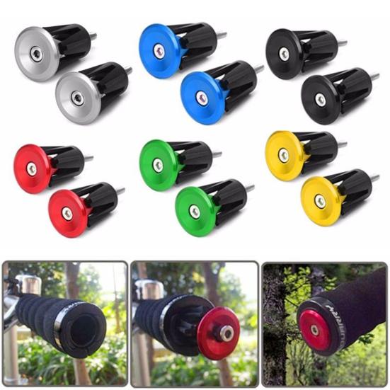 2 шт./компл. Алюминиевый сплав Велосипед Велосипед Велоспорт Руль Ручки Заглушка