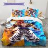 Постельное белье с рисунком DRAGON BALL, Комплект с одеялом, Пододеяльник, Наволочка, Домашний подарок на день рождения (1 пододеяльник + 2 наволочки, без наполнителя)