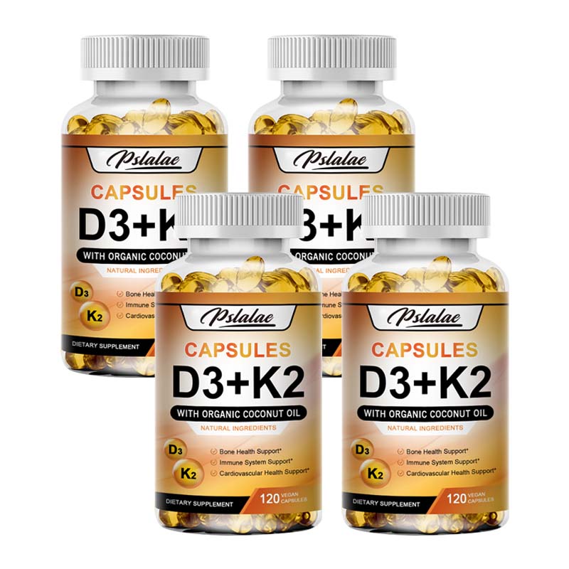 Pslalae - Vitamin D3 + K2 Capsules - Bone, Heart & Immune Health