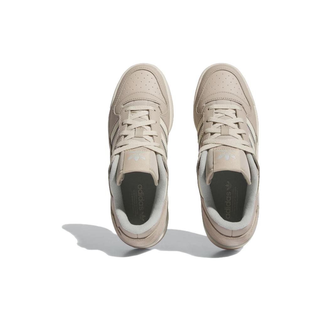 Adidas Originals Forum Leather Comfortable Shock Absorbing Durable Low Top Sneakers Women Sneakers Beige IF5165