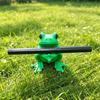3D Printed Cute Frog Pen Holder, Bright Green Pen Stand with Pen-Grabbing Structure, Anti-Slip Desktop Organizer for Pens & Makeup Brushes, Creative