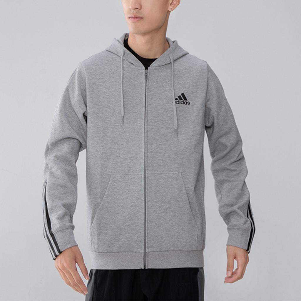 Adidas Jackets Men's Light Gray Hooded Moderate Other H12214