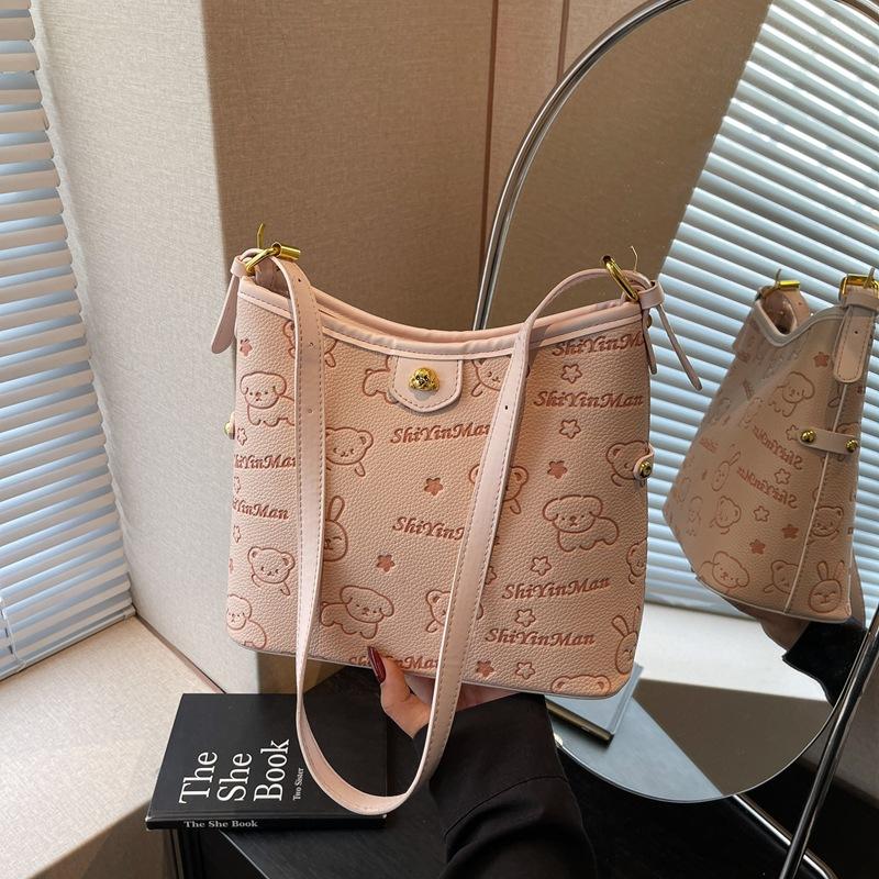 Стильная простая сумка большой вместимости женская 2025 новая высококлассная летняя универсальная сумка-мессенджер на плечо сумка-ведро