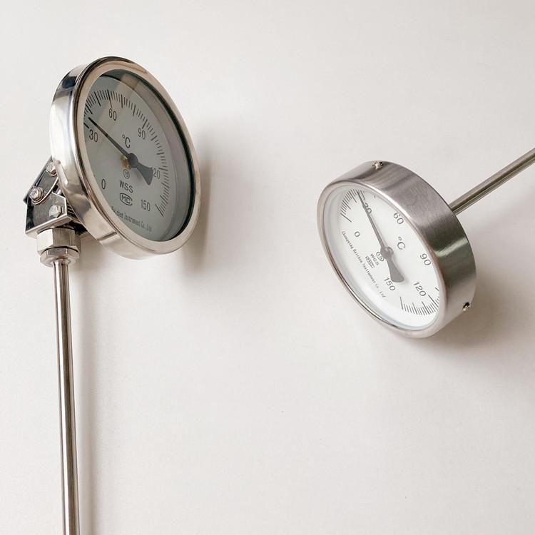 Haichen Factory Price Adjustable Bimetal Stainless Steel IP65 Rated Thermometer Dial Gauge