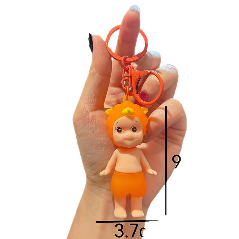 Cute Cupid Angel Figure Keychain Car Ornament Phone Charm Anime Action Figure Trendy Gift