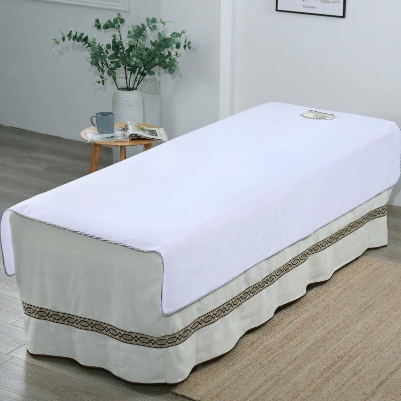 1PC For Spa Clubs Washable Beauty Salon Durable Massage Bed Sheets Solid Color Wrinkle-resistant Bed Cover Bed Sheet