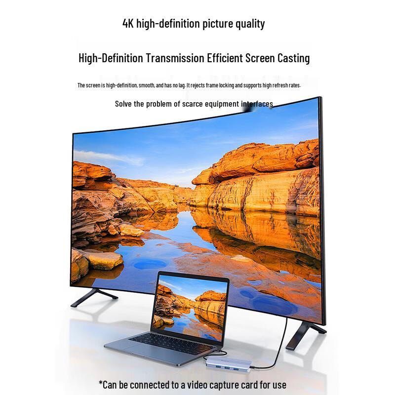 Kuhai Mi USB-C 6-in-1 Docking Station with 4K HDMI & 100W PD