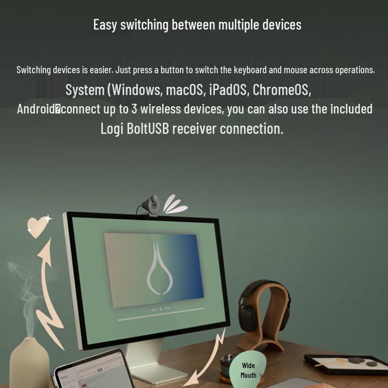 Беспроводной набор клавиатуры и мыши Logitech Pebble 2 Combo