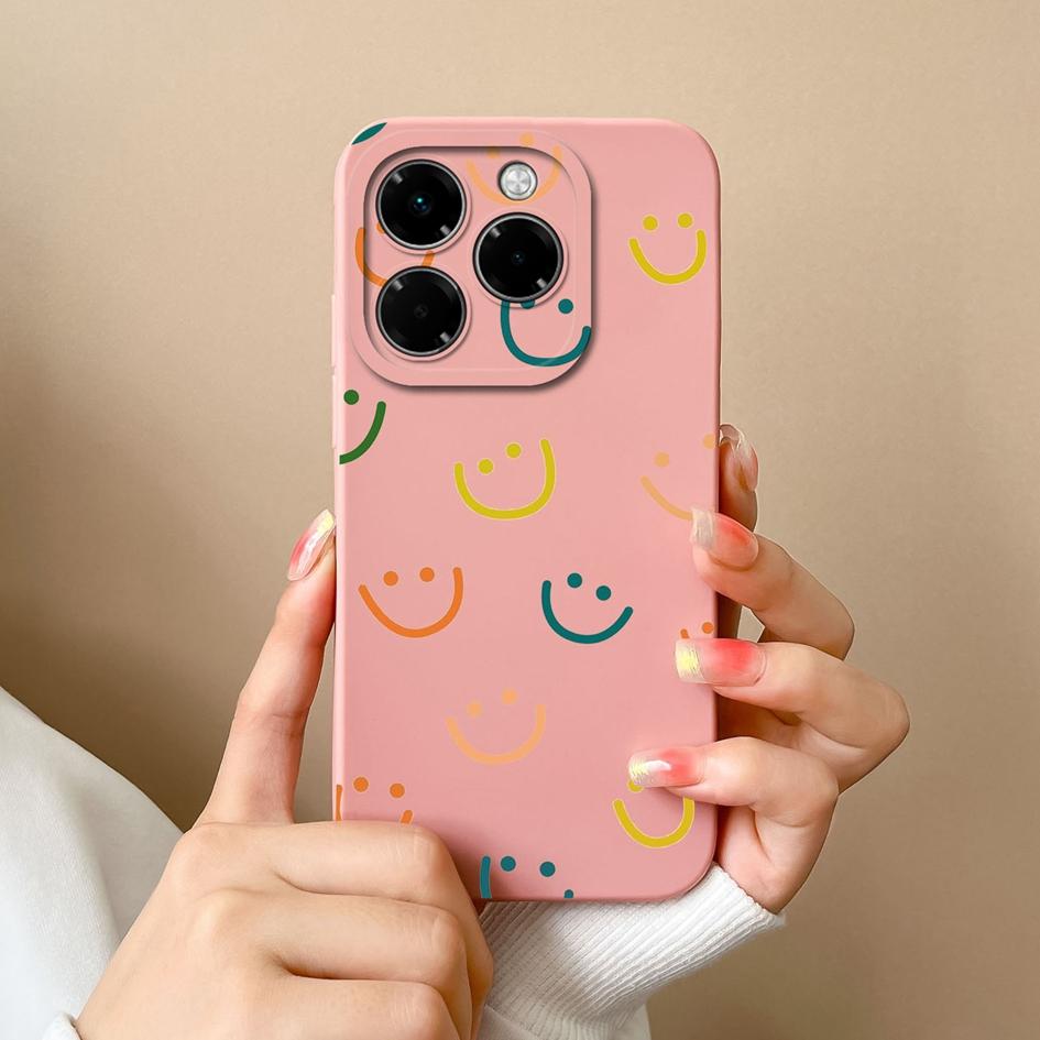 Чехол для Infinix Zero 40 Smart 9 Hot 50 50i 50Pro Plus Note 40X 5G 4G модный эстетичный стиль мягкий жидкий тонкий силиконовый премиум защита для Infinix