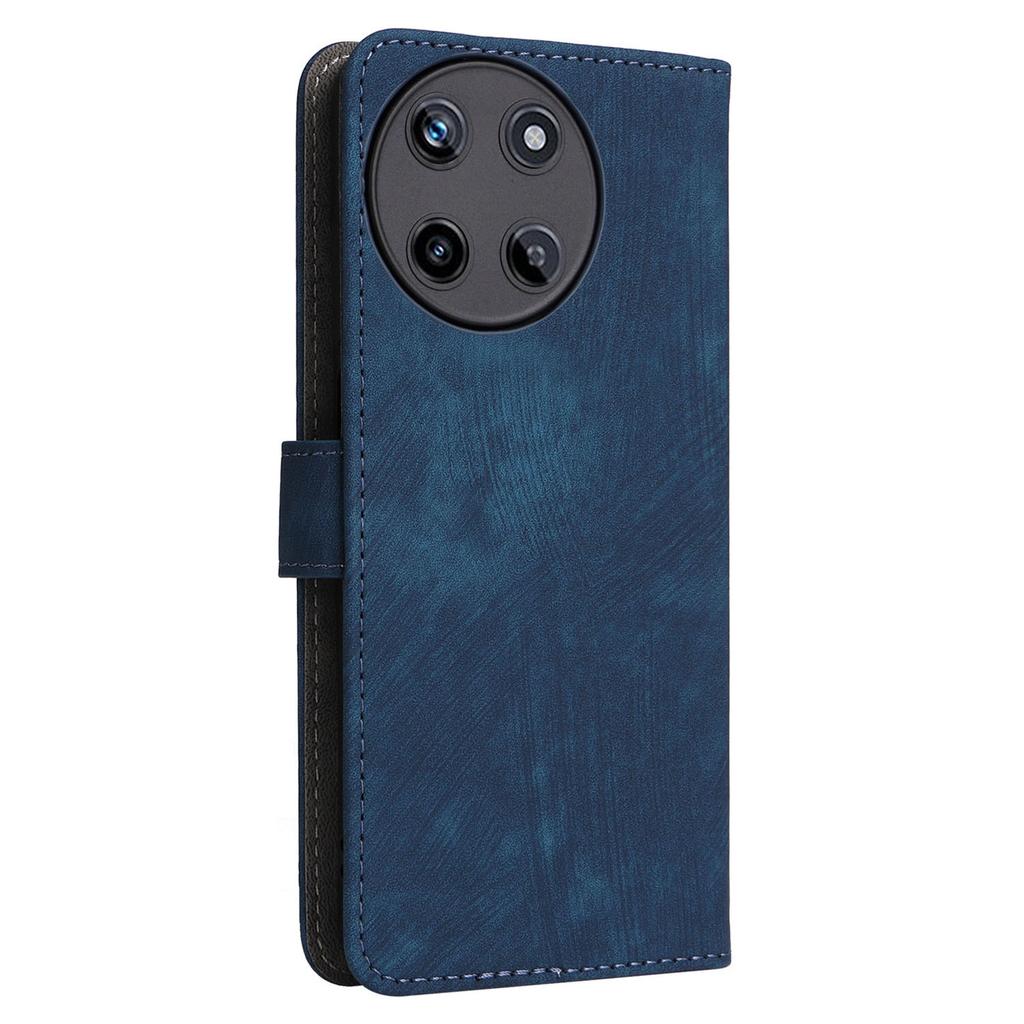 For Realme 11 4G (159.9x73.3x7.95mm) RFID Blocking Phone Case PU Leather Magnetic Flip Folio Cover