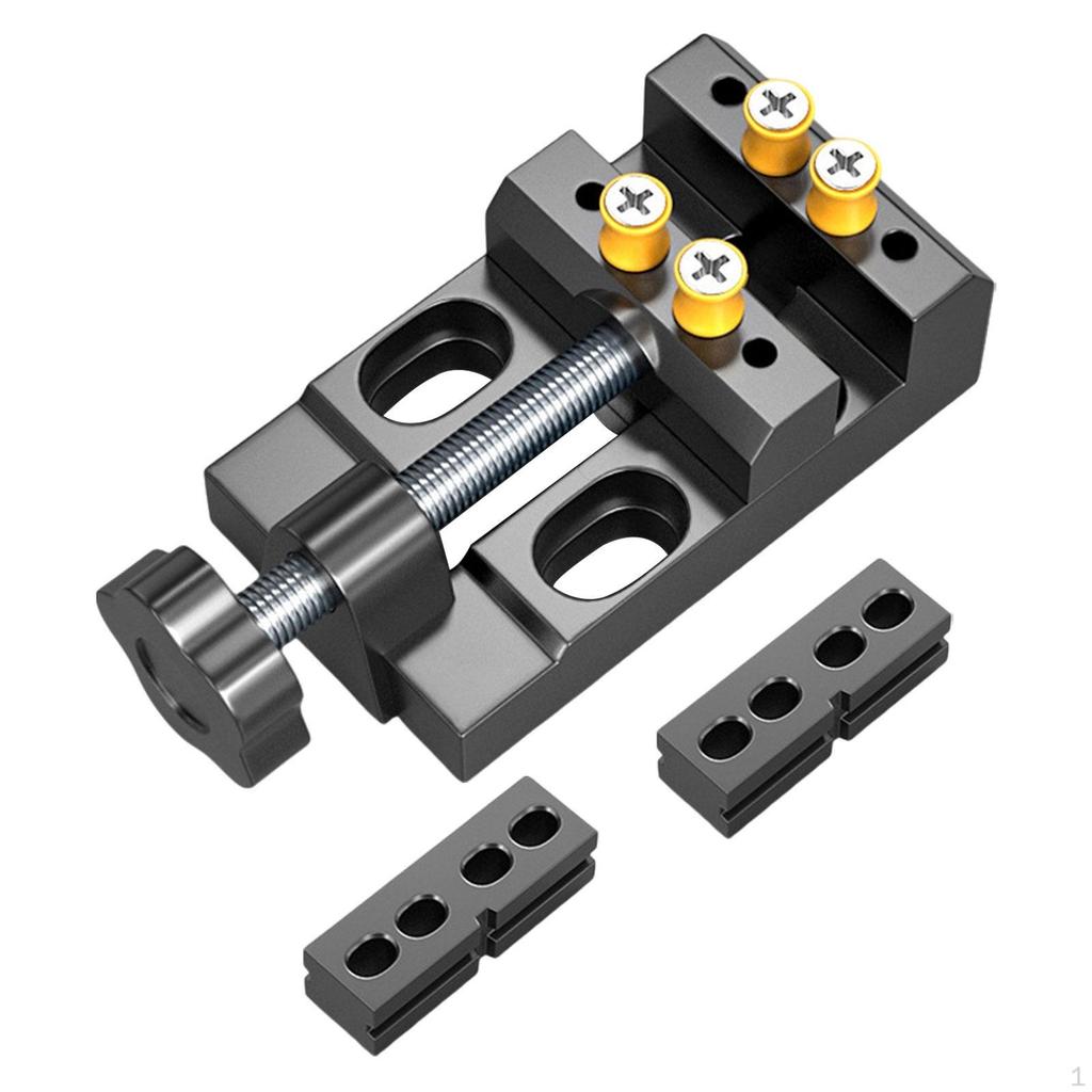 Mini Drill Press Vise Bench Clamp Sturdy Practical Aluminum Flat Table Vice for