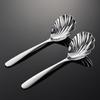 304 Stainless Steel Service Spoon Vegetable Spoon High Value Crack Handle Elegant Shell Lotus Spoon Public Spoon