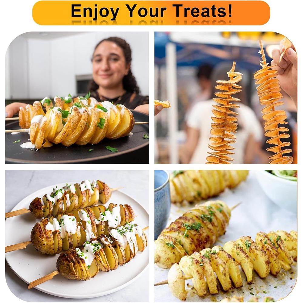 Manual Tornado Potato Spiral Cutter Twisted Potato Slicer Spiral Potato Cutter French Fry Potato Tornado Twister