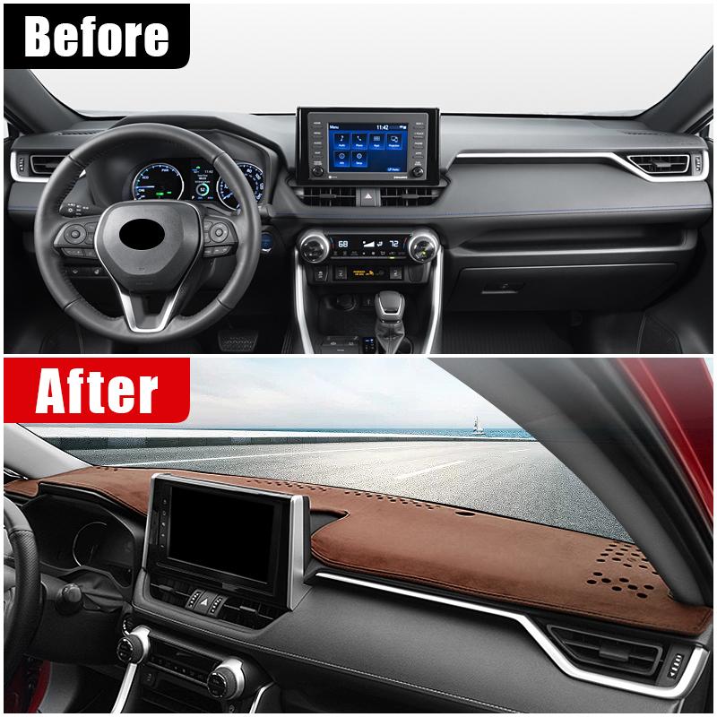 Car For Toyota RAV4 XA50 2024 RAV 4 Hybrid Dashboard Cover Avoid Light Pad Anti-UV Carpets Non-Slip Mat