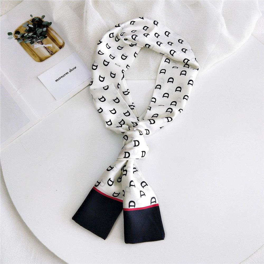 New Scarves Silk Scarves Women'S Spring And Autumn Season Long Decorative Professional Scarves Summer Thin Styles Paired With Shirts Stylish