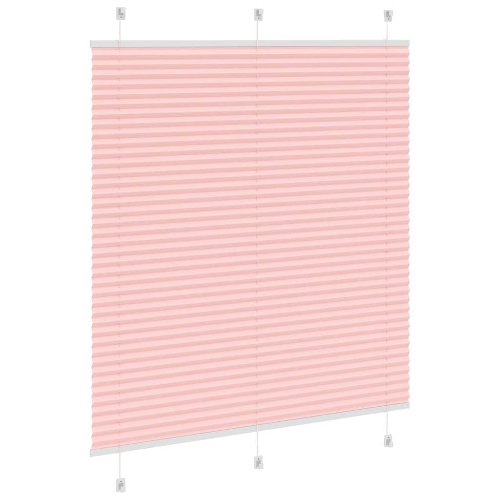 Roleta Plisowana Różowa 120X150 Cm Szerokość Tkaniny 119,4 Cm