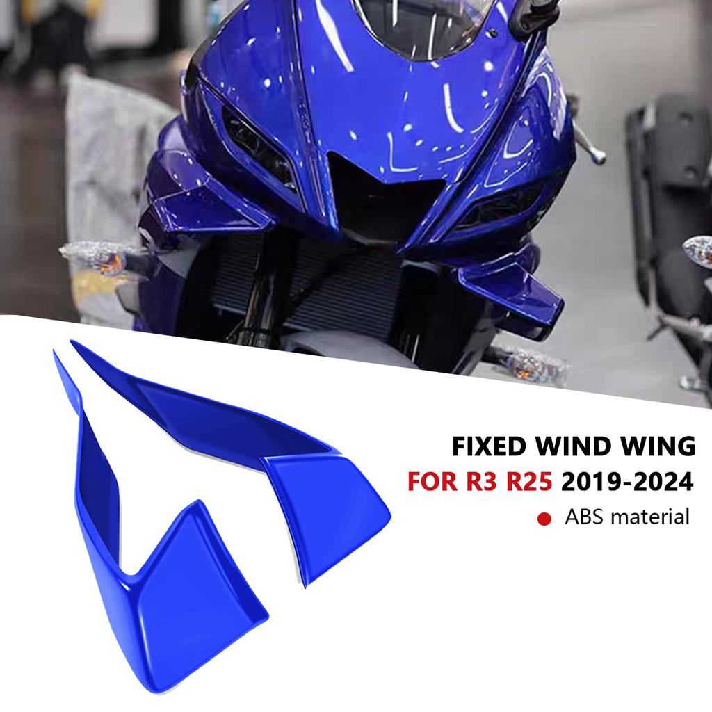 For Motorcycle Downforce Naked Frontal Spoilers Winglet Aerodynamic Wing YZFR3 2025 2024 YZFR25 YZF R3 R25 2025 2019-2024