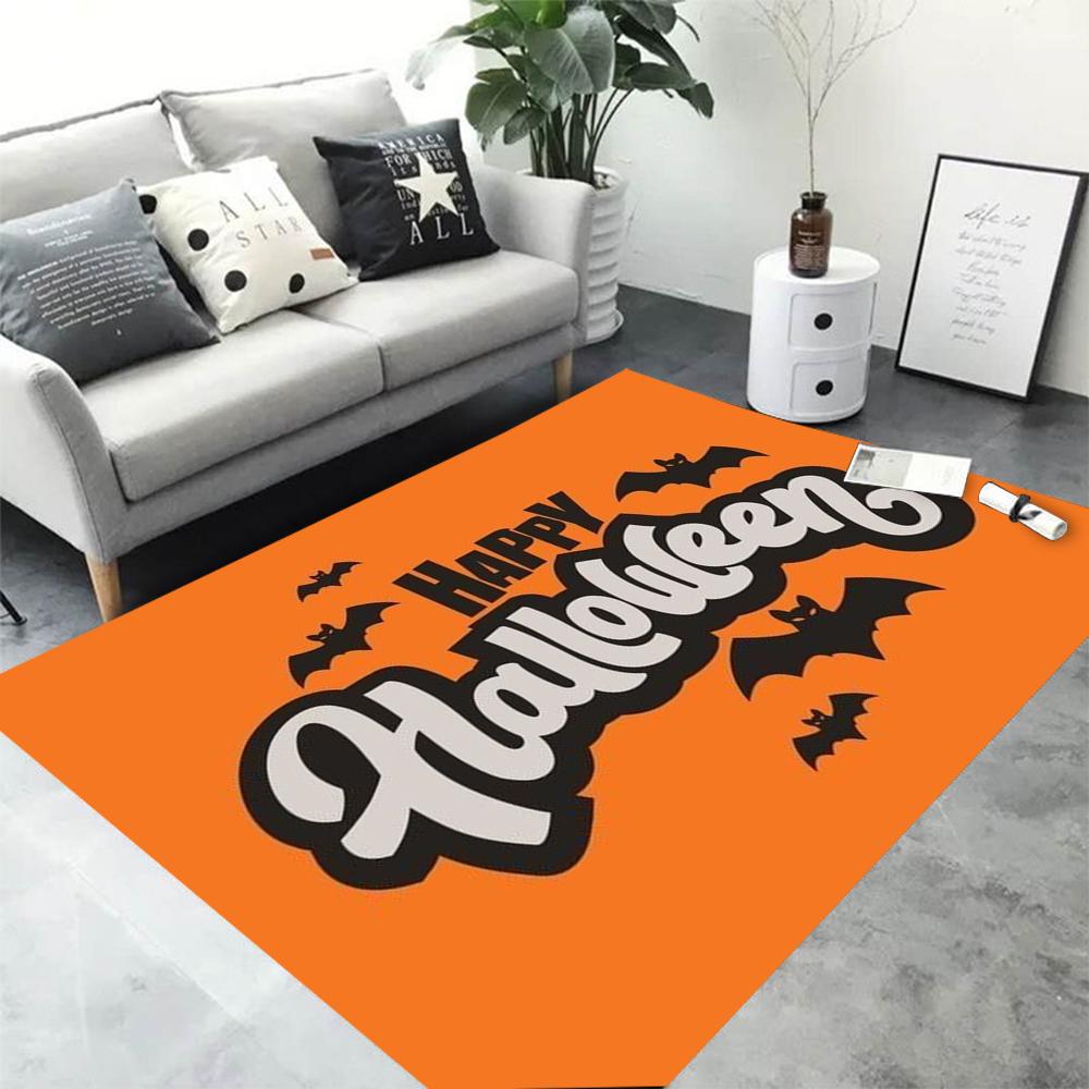 Fun Halloween Printed Carpet Rug for Home Living Room Bedroom Sofa Doormat Decor Kids Game Area Rug Floor Mat Gift
