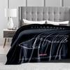Silverstone Circuit Map Design Flannel blanket for bedroom, living room, sofa, and nap